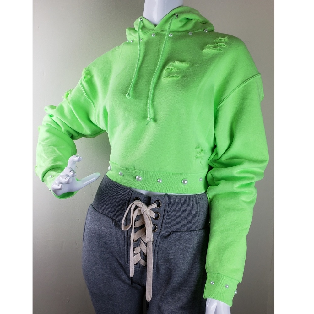 A Dose Of Diva x Two.TwentyTwo Neon Green Hoodie